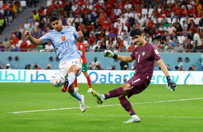 Tây Ban Nha đã chơi bế tắc trước hàng thủ Morocco. Ảnh: FIFA