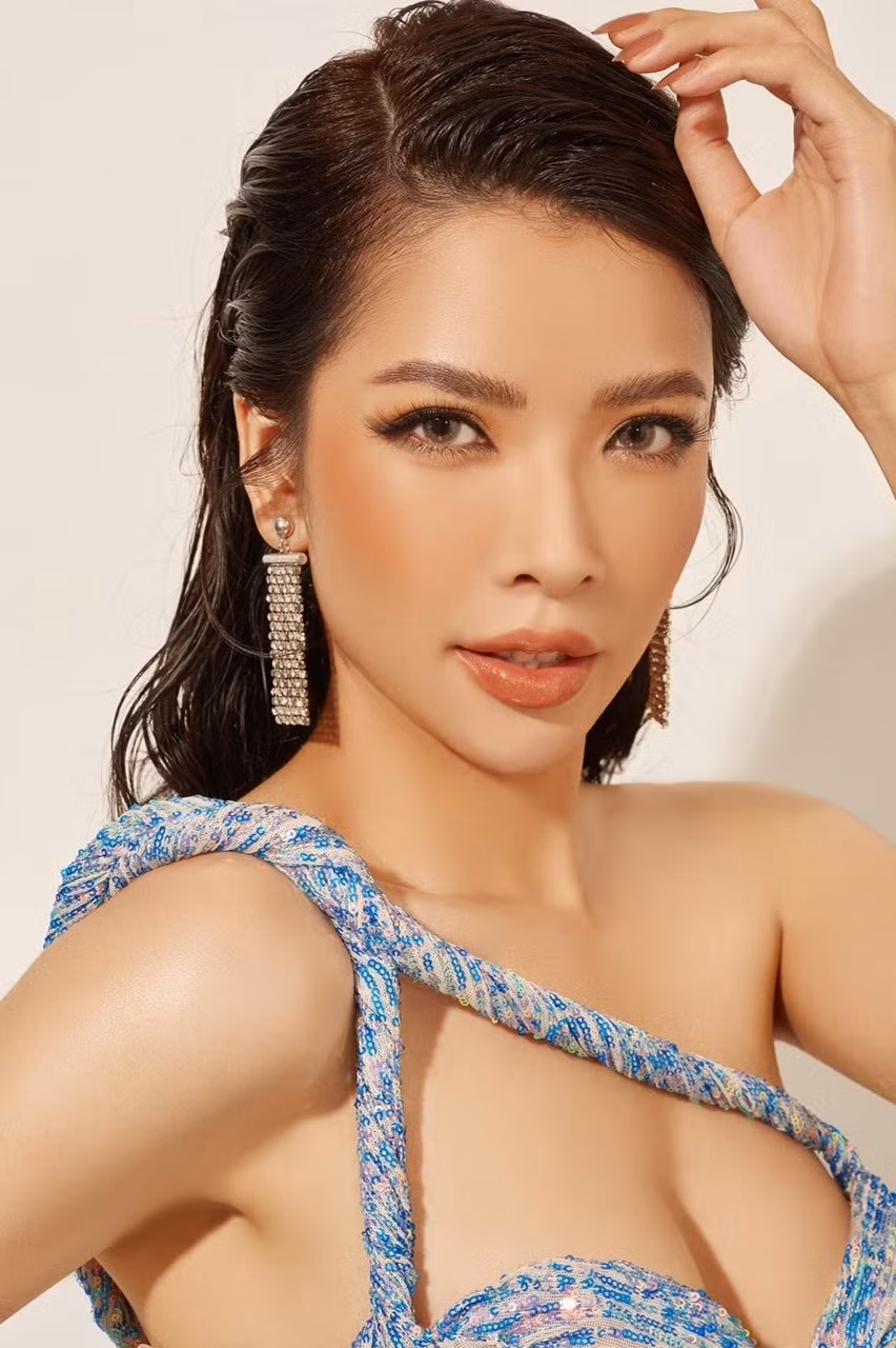 Dù có ít ngày chuẩn bị song Thùy Dung vẫn nỗ lực hết mình tại cuộc thi. Kinh nghiệm làm người mẫu giúp cô tự tin thể hiện bản thân trước ban giám khảo. Ảnh: NVCC