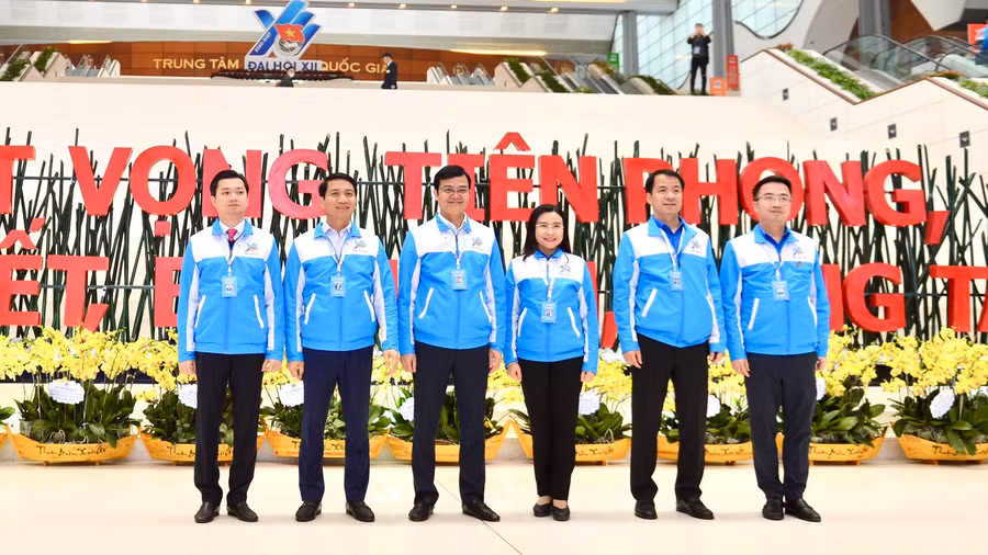 Ban Bí thư T.Ư Đoàn Khóa XII nhiệm kỳ 2022 - 2027. Ảnh: Ngọc Thắng 