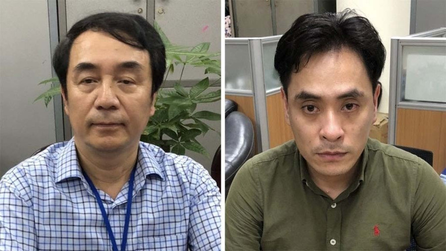 Các bị can Trần Hùng (trái) và Nguyễn Duy Hải. Ảnh Công an cung cấp Các bị can Trần Hùng (trái) và Nguyễn Duy Hải. Ảnh Công an cung cấp