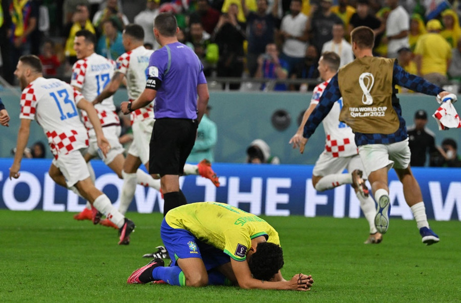 Tuyển Brazil dừng bước tại tứ kết World Cup 2022. Ảnh: AFP