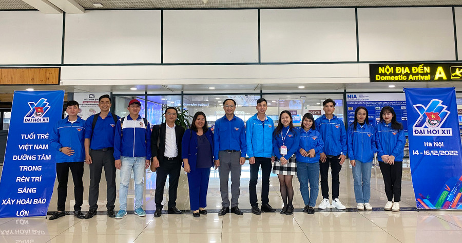  Đoàn đại biểu của tỉnh Gia Lai tham gia Đại hội Đoàn toàn quốc lần thứ XII tại TP. Hà Nội. Ảnh: Đức Thanh