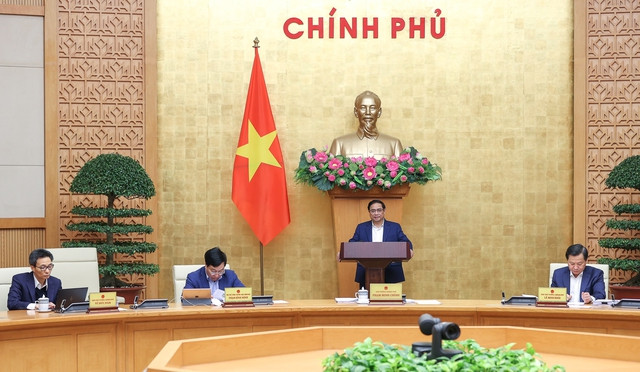 Thủ tướng đề nghị các đại biểu trình bày báo cáo, phát biểu ý kiến ngắn gọn, rõ ý, đi thẳng vào vấn đề; tập trung thảo luận các vấn đề quan trọng, còn ý kiến khác nhau cần thảo luận, xin ý kiến Chính phủ, bảo đảm tiến độ, chất lượng của phiên họp. Ảnh: VGP/Nhật Bắc Thủ tướng đề nghị các đại biểu trình bày báo cáo, phát biểu ý kiến ngắn gọn, rõ ý, đi thẳng vào vấn đề; tập trung thảo luận các vấn đề quan trọng, còn ý kiến khác nhau cần thảo luận, xin ý kiến Chính phủ, bảo đảm tiến độ, chất lượng của phiên họp - Ảnh: VGP/Nhật Bắc