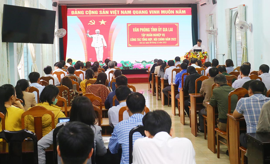 Quang cảnh lớp tập huấn. Ảnh: