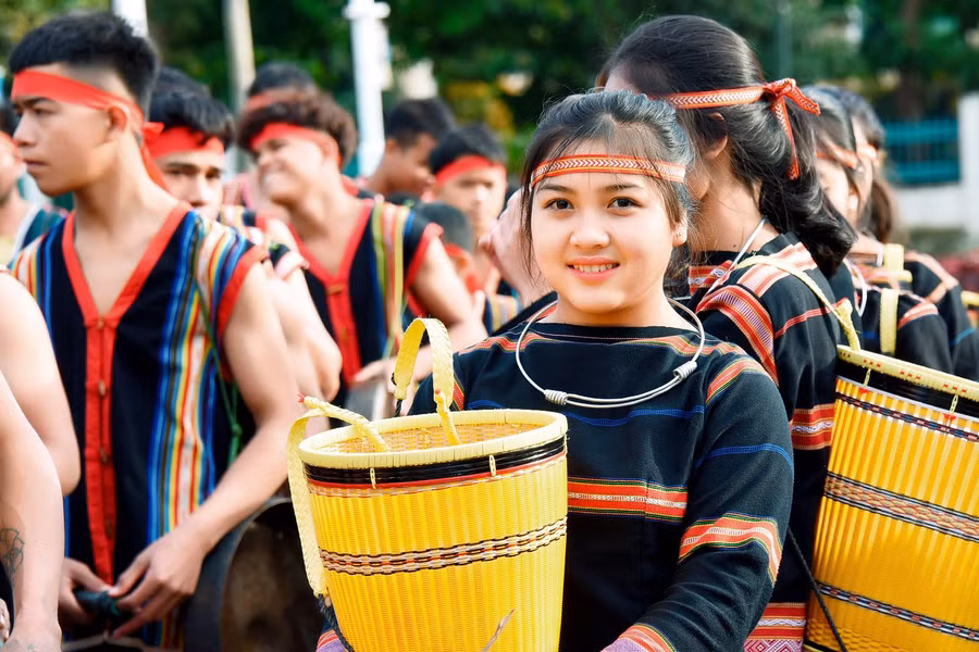 Nét đẹp cô gái Jrai. Ảnh: Đức Thụy