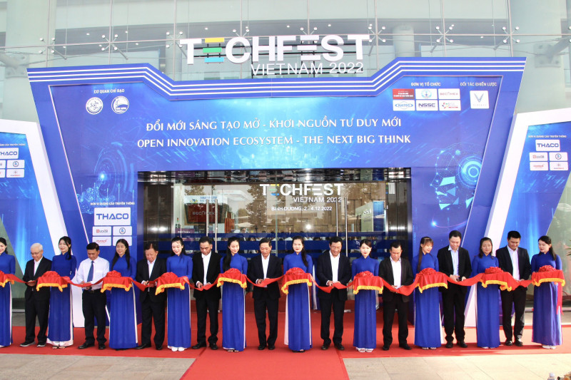 Lễ khai mạc TECHFEST VIETNAM 2022. Ảnh: Báo công an nhân dân