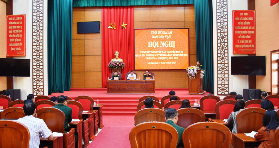 Quang cảnh hội nghị tổng kết. Ảnh: Vĩnh Hoàng