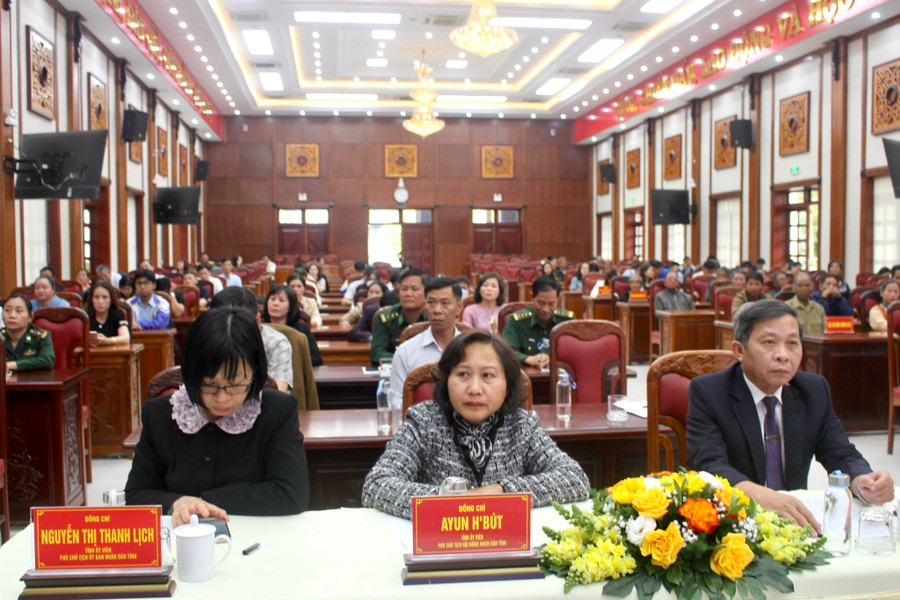 Các đại biểu tham dự lễ tổng kết và trao giải cuộc thi. Ảnh: Phan Lài Các đại biểu tham dự lễ tổng kết và trao giải cuộc thi. Ảnh: Phan Lài