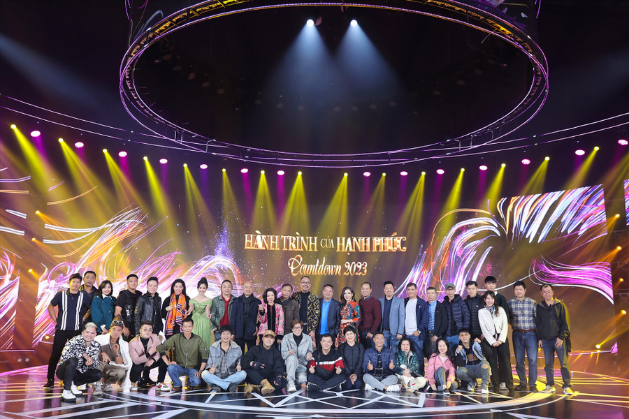 Countdown 2023 - Chương trình đặc biệt đón chào năm mới 2023 trên VTV1. Ảnh: VTV 