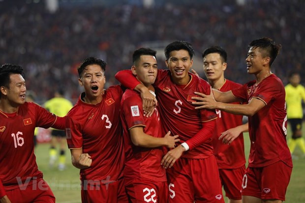 Tuyển Việt Nam đang nắm lợi thế lớn để vào bán kết AFF Cup 2022. (Ảnh: PV/Vietnam+) Tuyển Việt Nam đang nắm lợi thế lớn để vào bán kết AFF Cup 2022. (Ảnh: PV/Vietnam+)