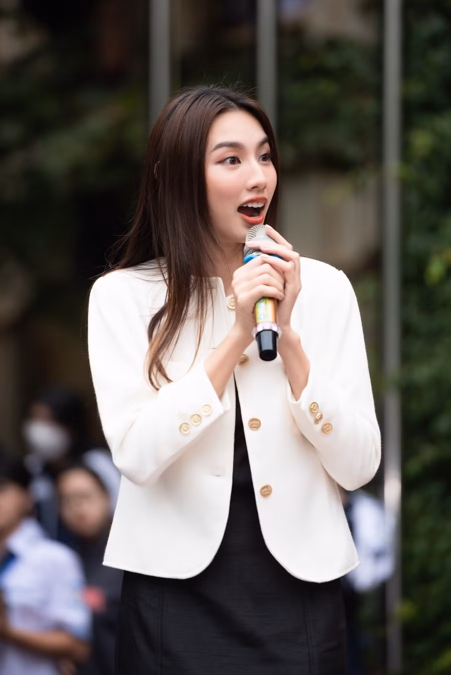 Hoa hậu Thùy Tiên tất bật với các công việc trong và ngoài nước. Ảnh: FB NV