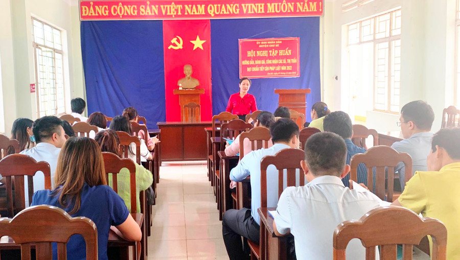 Toàn cảnh lớp tập huấn. Ảnh: Mỹ Đức