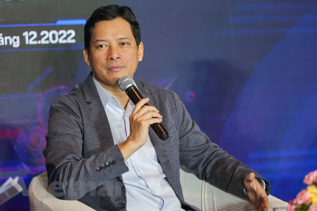 Ông Lê Quang Tự Do phát biểu tại sự kiện. Ảnh: Minh Sơn/Vietnam+