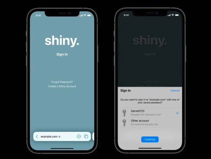 Passkey đã được tích hợp vào iOS và iPadOS. Ảnh: Apple Passkey đã được tích hợp vào iOS và iPadOS. Ảnh: Apple