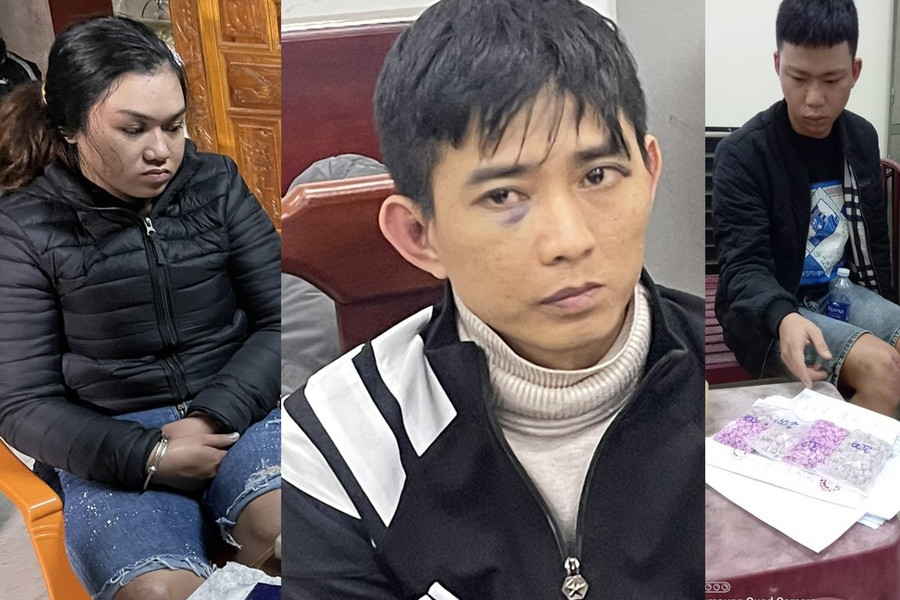 3 đối tượng trong vụ ma túy bị bắt giữ. Ảnh: Công an cung cấp