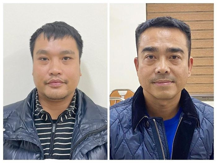 Bị can Phạm Bá Sơn (trái) và bị can Lê Hồng Sơn