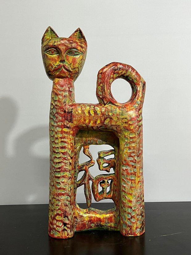 Tác phẩm điêu khắc của nghệ sỹ Lê Ngọc Thuận. (Ảnh: BTC)