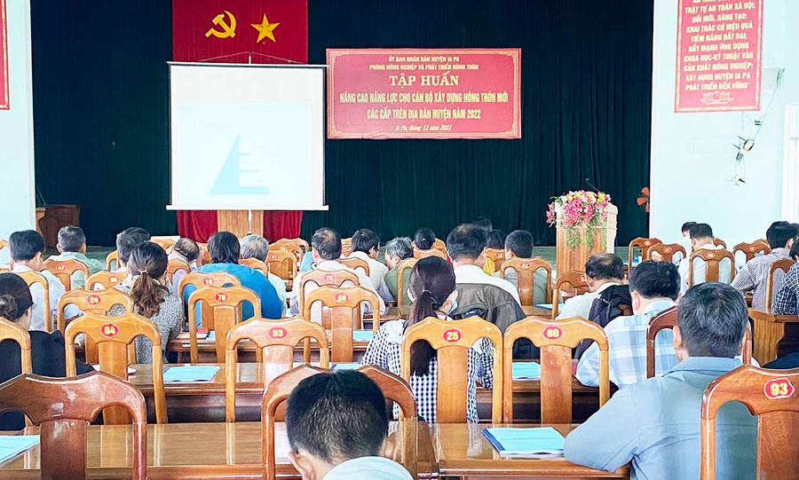  Quang cảnh lớp tập huấn. Ảnh: Mai Linh