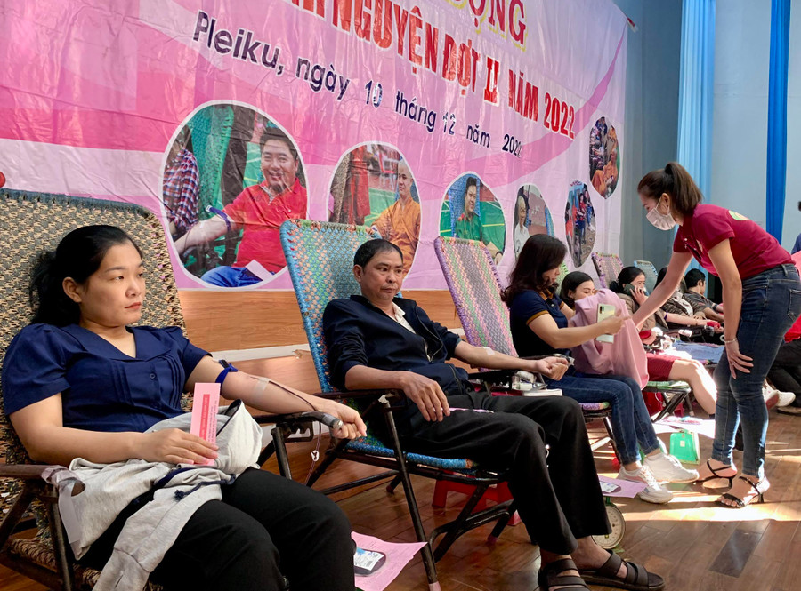 Người dân TP. Pleiku hưởng ứng Lễ phát động HMTN đợt 2, năm 2022. Ảnh: Như Nguyện Đông đảo các tầng lớp nhân dân trên địa bàn thành phố hưởng ứng Lễ phát động HMTN đợt 2, năm 2022. Ảnh: Như Nguyện