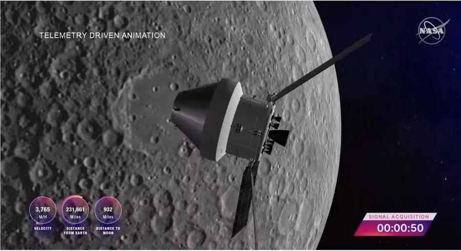 Hình ảnh từ sứ mệnh Mặt trăng Atermis I của NASA. Ảnh: NASA