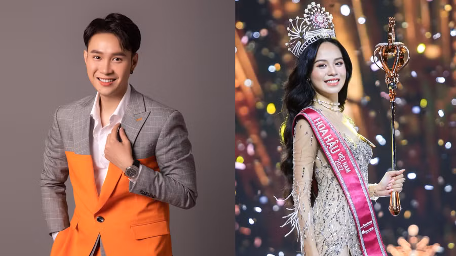 Thịnh Nguyễn tiết lộ trang phục dạ hội của Thanh Thủy lấy ý tưởng từ chiếc vương miện Hoa hậu Việt Nam 2022. Ảnh: NVCC