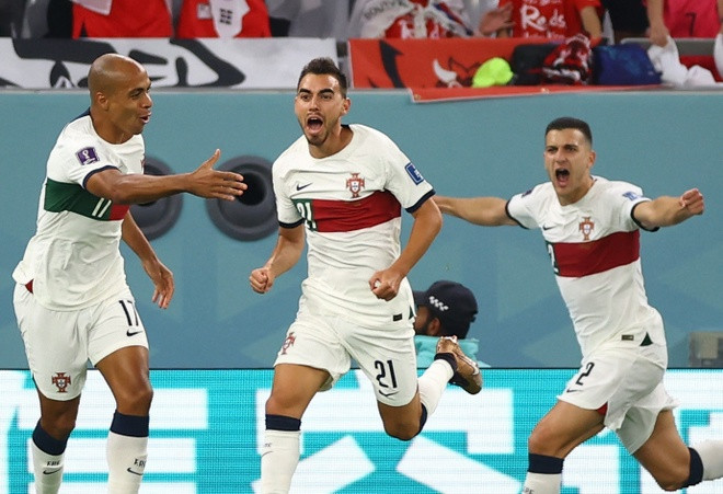 Bồ Đào Nha đã dội gáo nước lạnh cho Hàn Quốc với bàn thắng sớm. Ảnh: FIFA