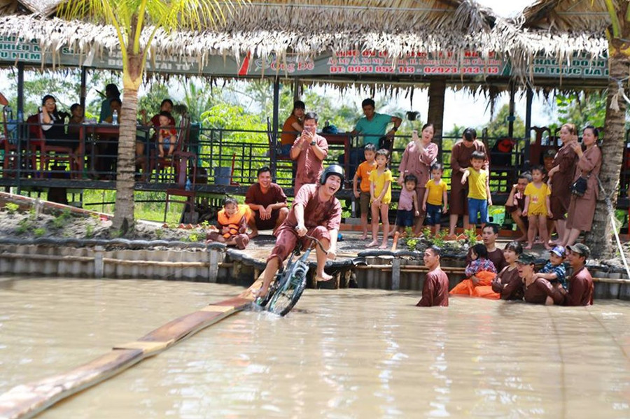  Làng du lịch sinh thái Ông Đề với không gian đậm chất miệt vườn Miền Tây. Ảnh: Cổng thông tin du lịch Cần Thơ 