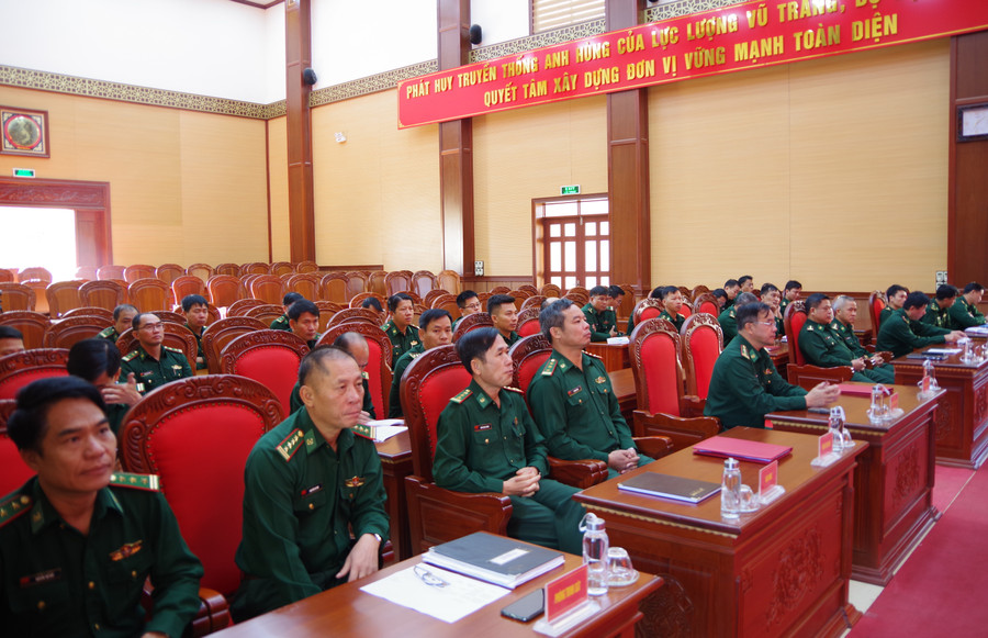 Quang cảnh buổi khai mạc kiểm tra cán bộ chỉ huy cơ quan, đơn vị năm 2022. Ảnh: Kiên Quyết