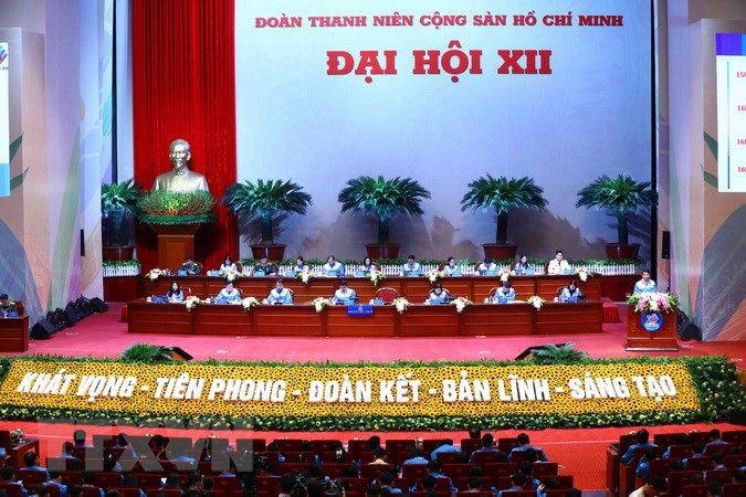 Đoàn Chủ tich đại hội. Ảnh: Minh Đức/TTXVN