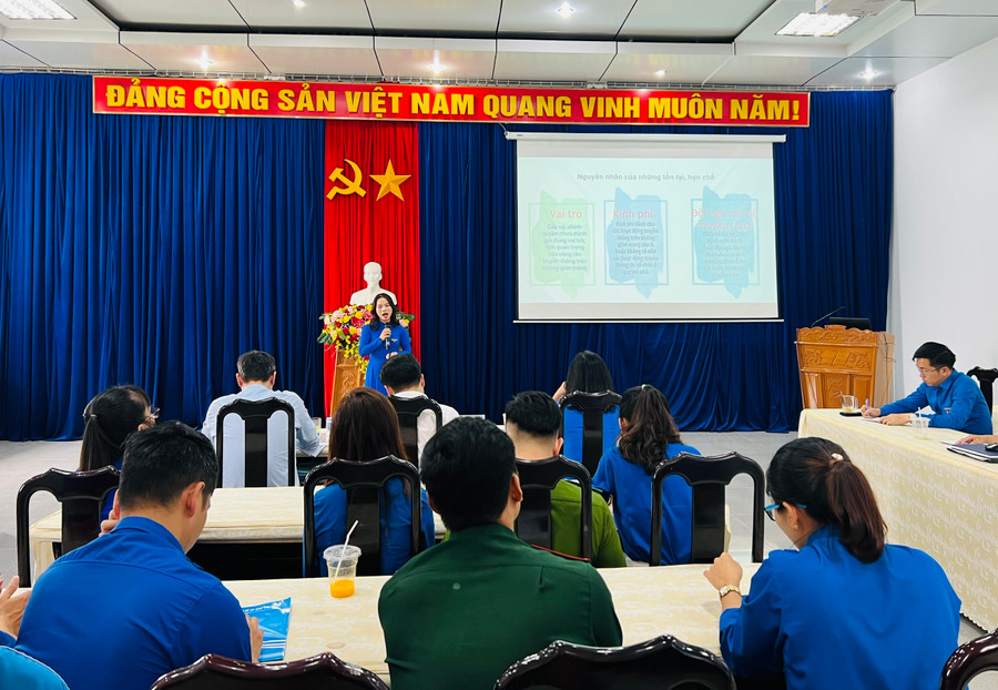 Quang cảnh hội thi báo cáo viên giỏi cấp tỉnh của Đoàn năm 2022. Ảnh: Phan Lài Quang cảnh hội thi báo cáo viên giỏi cấp tỉnh của Đoàn năm 2022. Ảnh: Phan Lài