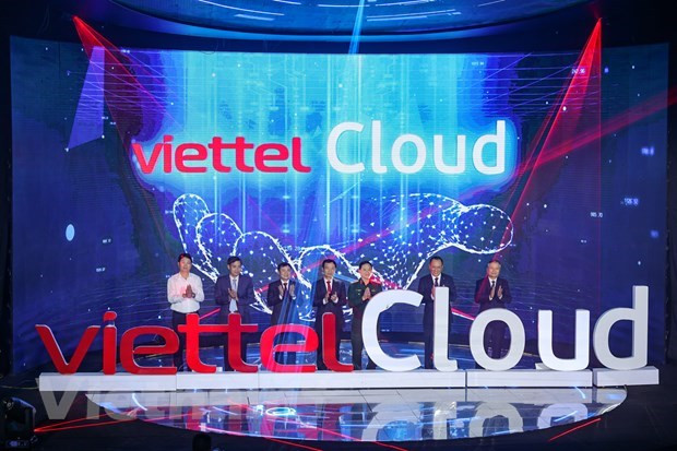 Viettel chính thức ra mắt hệ sinh thái Viettel Cloud. Ảnh: Minh Sơn/Vietnam+