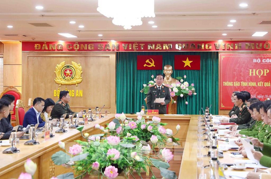 Quang cảnh buổi họp báo. Ảnh: TTXVN Quang cảnh buổi họp báo. Ảnh: TTXVN