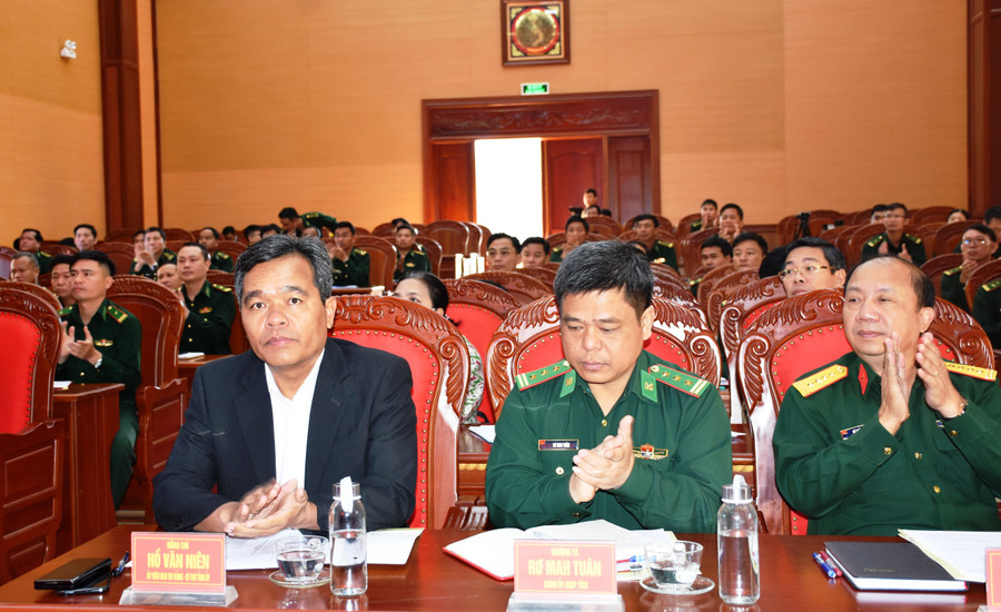 Quang cảnh hội nghị tổng kết công tác Biên phòng. Ảnh: Vĩnh Hoàng