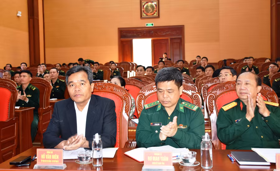 Quang cảnh hội nghị tổng kết công tác Biên phòng. Ảnh: Vĩnh Hoàng