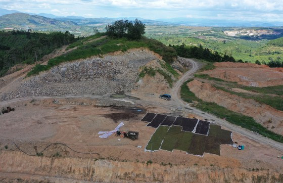 Hiện trường vụ lấn chiếm đất rừng tại tiểu khu 644, xã Ninh Gia, huyện Đức Trọng. Ảnh: ĐOÀN KIÊN