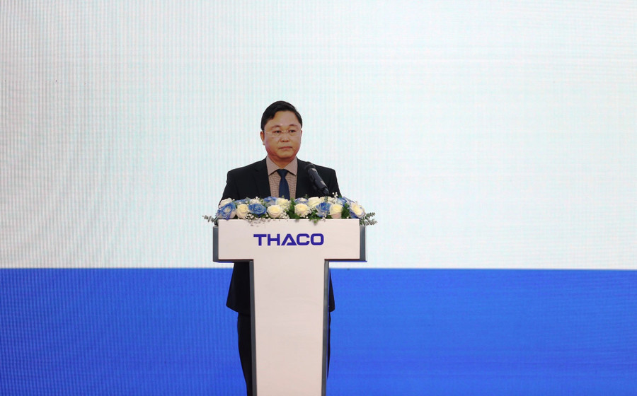 Ông Lê Trí Thanh, Chủ tịch UBND tỉnh Quảng Nam phát biểu. Ảnh: Mạnh Cường