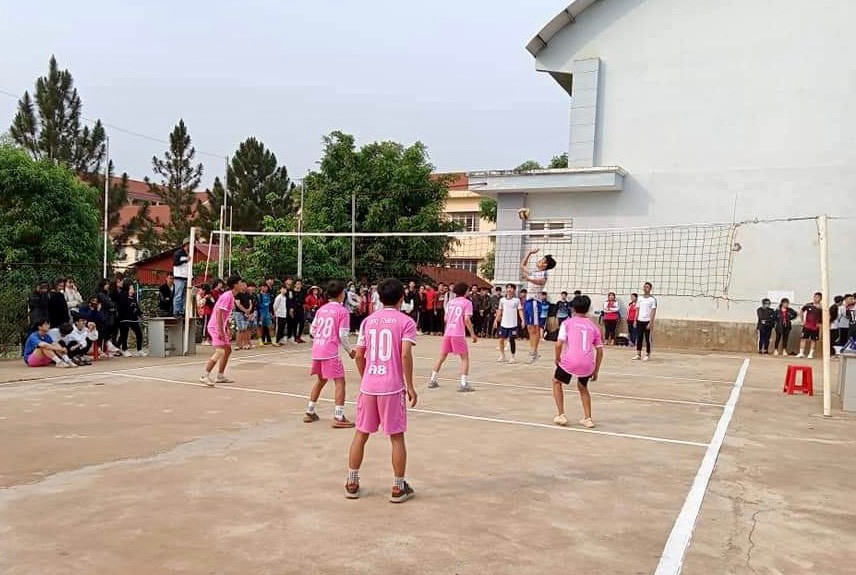 Trường THPT Nguyễn Chí Thanh (TP. Pleiku) là một trong những đơn vị đi đầu của ngành Giáo dục tỉnh về hoạt động giảng dạy GDTC. Ảnh: Mộc Trà