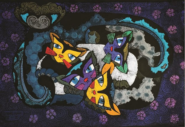  Tranh của tác giả Trần Giang Nam. (Ảnh: BTC)