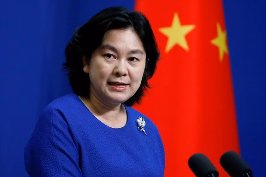 Phát ngôn viên Bộ Ngoại giao Trung Quốc Hoa Xuân Oánh. Ảnh: Reuters.
