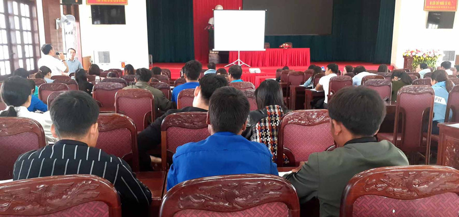 Quang cảnh lớp tập huấn. Ảnh: Hà Phương