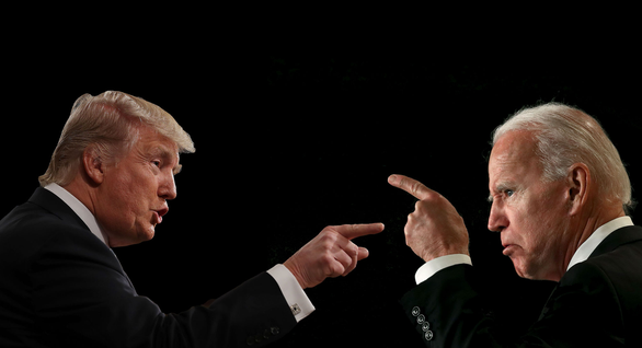 Đương kim Tổng thống Donald Trump và cựu phó tổng thống Joe Biden là hai đối thủ trong cuộc bầu cử tổng thống Mỹ năm 2020 Đương kim Tổng thống Donald Trump và cựu phó tổng thống Joe Biden là hai đối thủ trong cuộc bầu cử tổng thống Mỹ năm 2020
