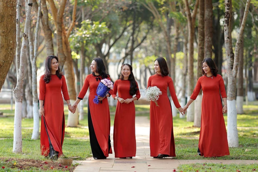  Phụ nữ Gia Lai có nhiều hoạt động hưởng ứng, tôn vinh áo dài. Ảnh: Minh Châu