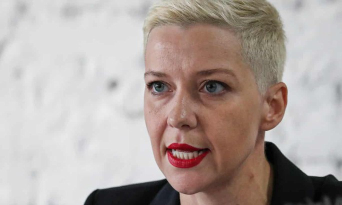 Nữ thủ lĩnh đối lập Belarus Maria Kolesnikova. Ảnh: EPA