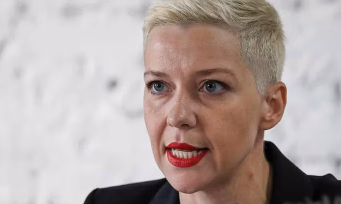 Nữ thủ lĩnh đối lập Belarus Maria Kolesnikova. Ảnh: EPA