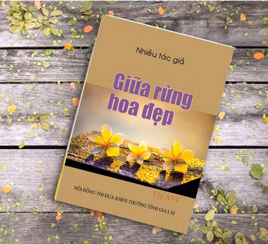 Tập sách “Giữa rừng hoa đẹp”. Ảnh: Hà Sự