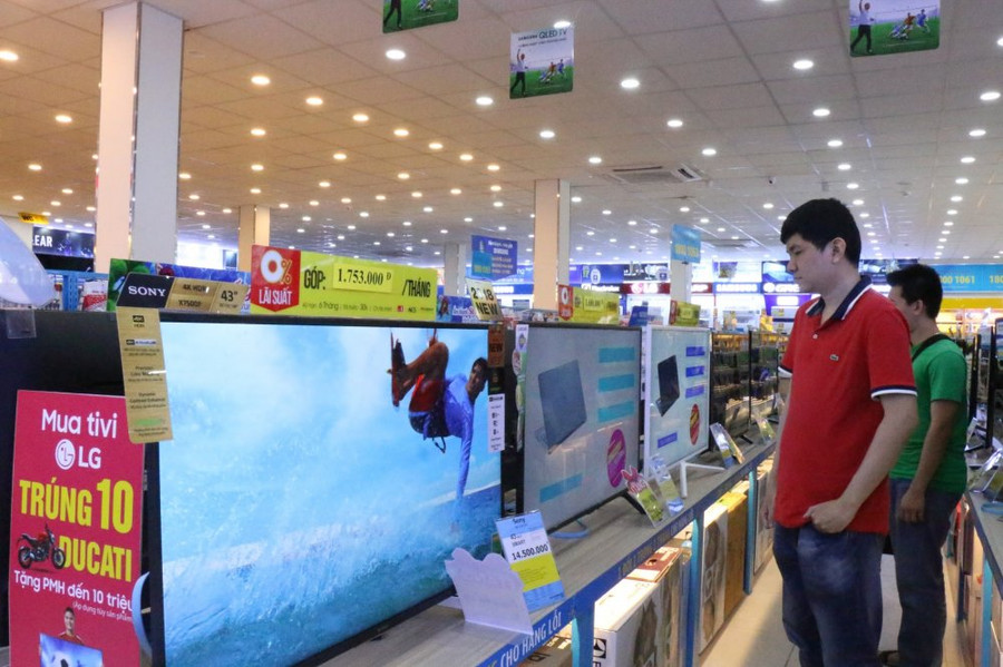 Tất cả ti vi hiện bán trên thị trường đều có tích hợp tính năng DVB-T2. Ảnh: Internet