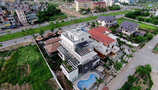  Căn biệt thự có mô hình trực thăng hoành tráng của Thành tại Hải Dương.