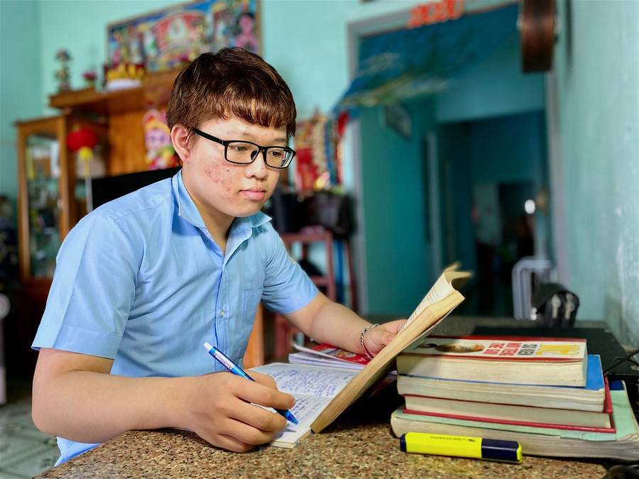 Em Triệu Hữu Khôi. Ảnh: Mộc Trà