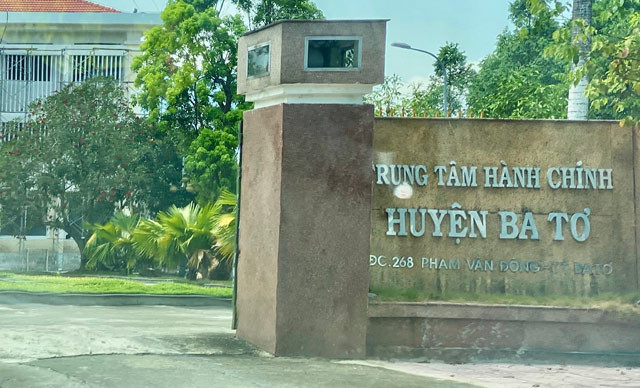 Huyện Ba Tơ - một trong 4 địa phương của Quảng Ngãi đang còn khuyết chức danh Chủ tịch UBND.  Huyện Ba Tơ - một trong 4 địa phương của Quảng Ngãi đang còn khuyết chức danh Chủ tịch UBND.