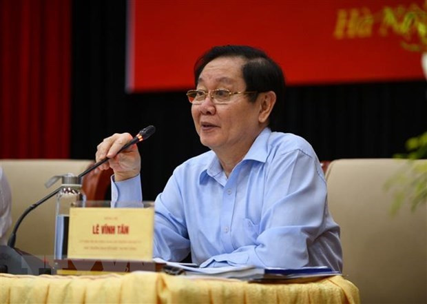 Bộ trưởng Nội vụ Lê Vĩnh Tân. (Ảnh: Diễm Quỳnh/TTXVN)